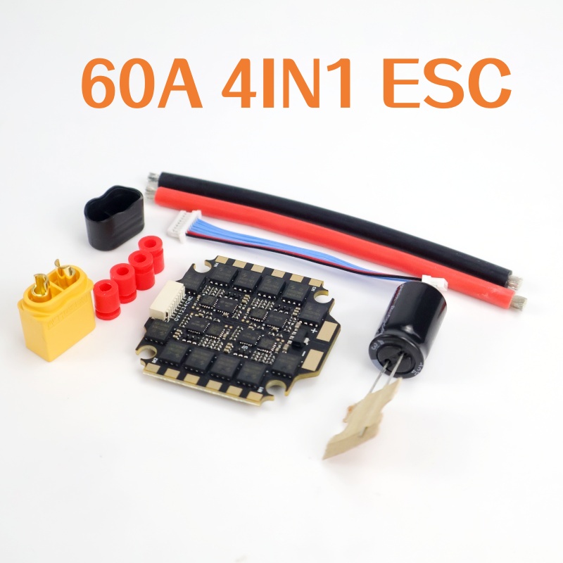 Esc 4In1 Brushless - 60A ESC 4 in 1 BLHeli-S