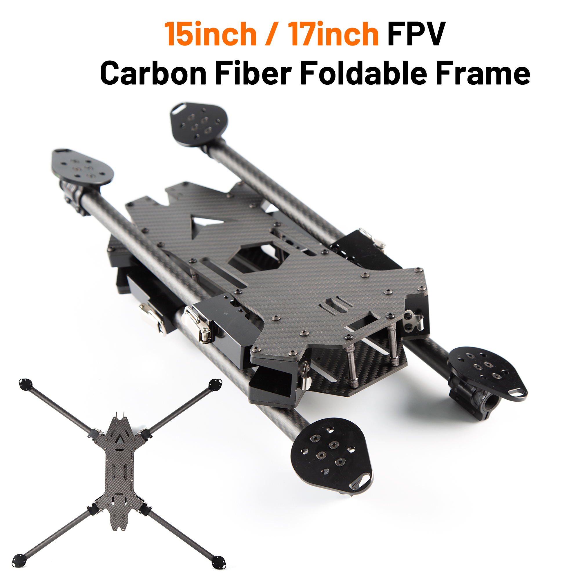 Drone Rc Folding - 15inch /17inch FPV Carbon Fiber Foldable