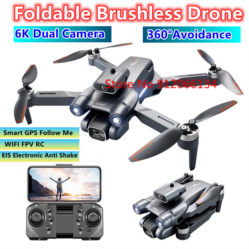 Drone S1S Rc Quadcopter - 6K ESC Camera WIFI FPV Foldable