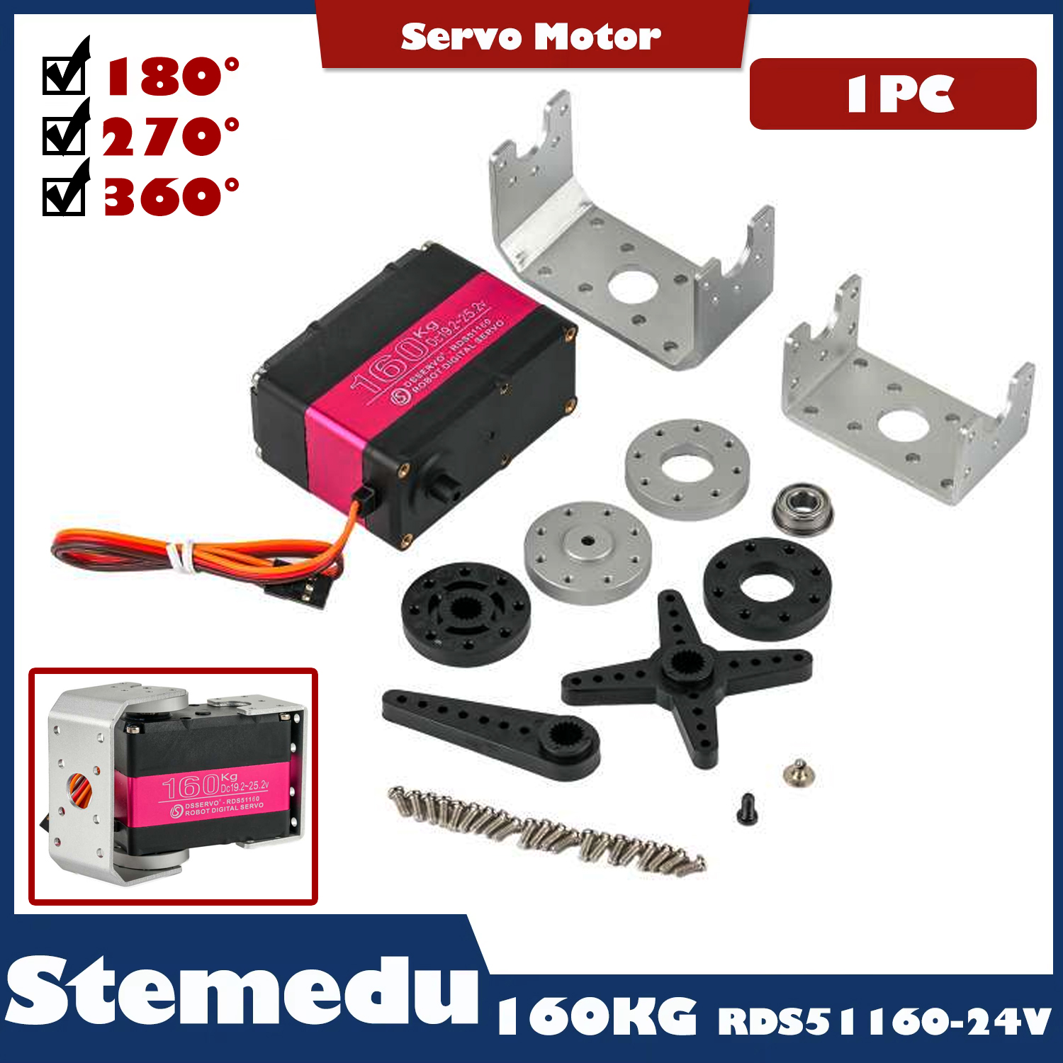 Drone Rcs - Large Servo 160Kg 24V RC Digital