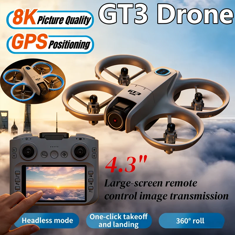 Hot 2026 GT3 MAX Drone 8K HD 4 - Drone Without Rc recension och pris