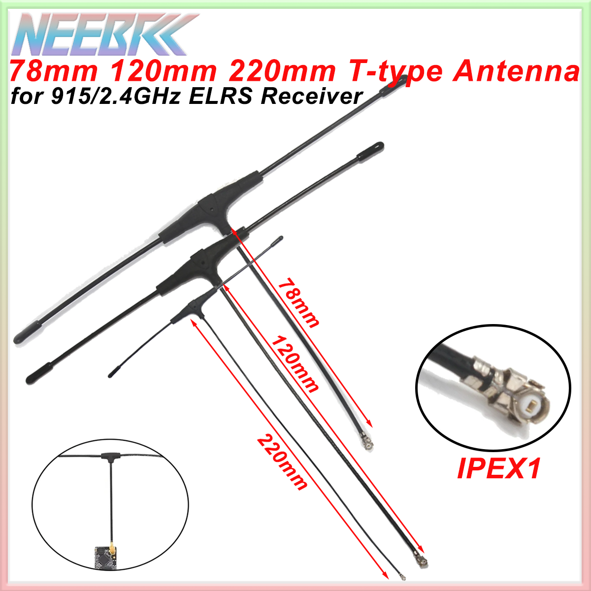 915MHz 2.4G T-type ELRS Antenn - Crossfire Receiver Rx recension och pris