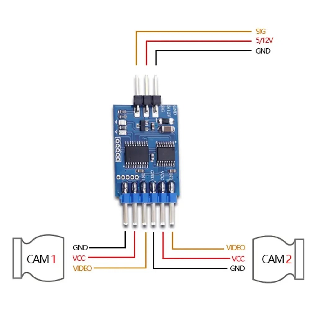 3 Channel Video Switcher Modul - Drone Rc Fpv Manual recension och pris