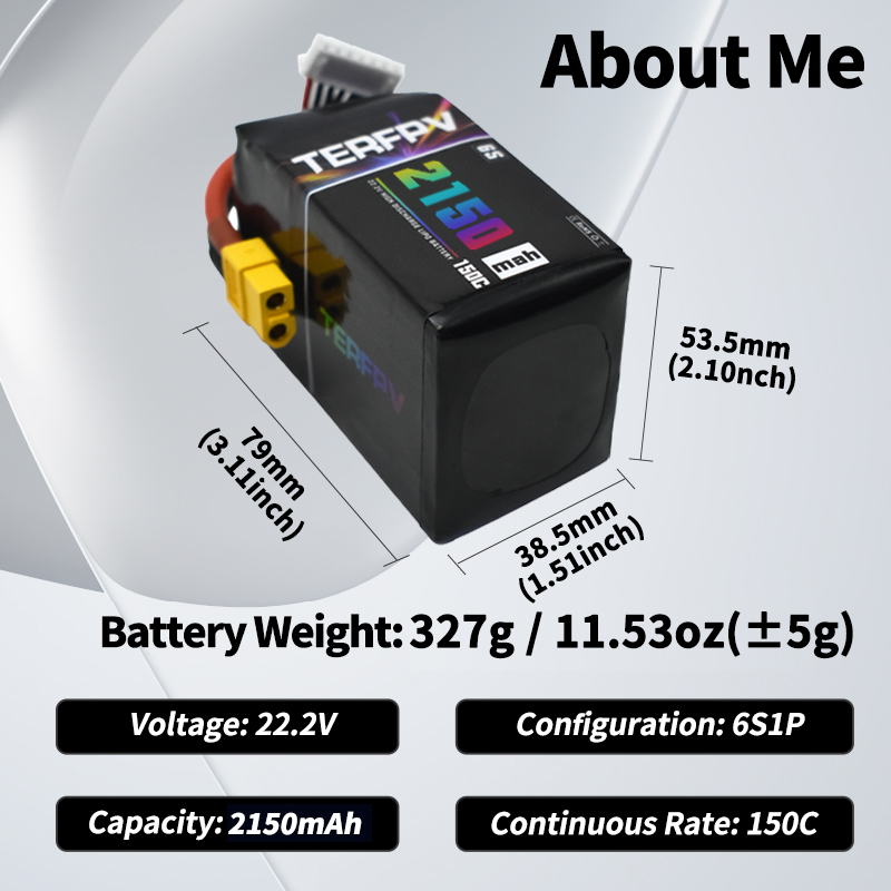 TERFPV Lipo Battery 6S 22.2V 1 - Drone Rc Board recension och pris