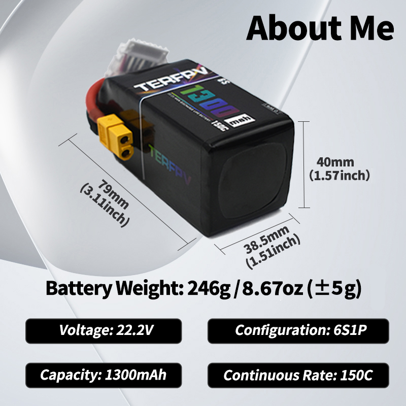 TERFPV Lipo Battery 6S 22.2V 1 - Drone Rc Board recension och pris