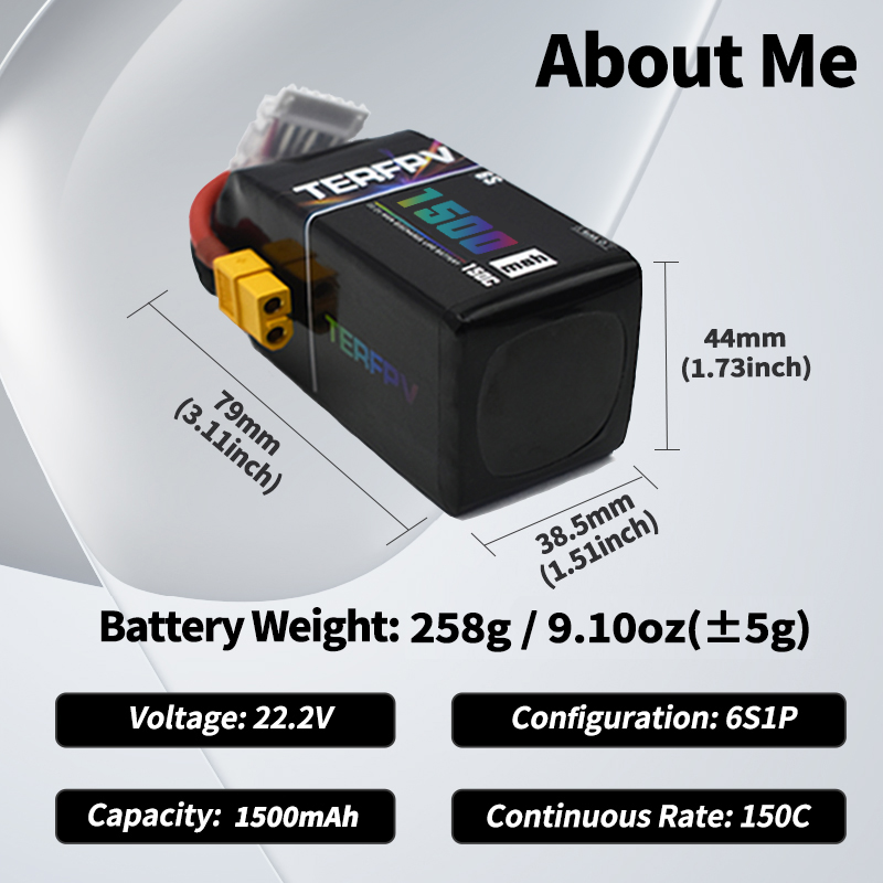 TERFPV Lipo Battery 6S 22.2V 1 - Drone Rc Board recension och pris