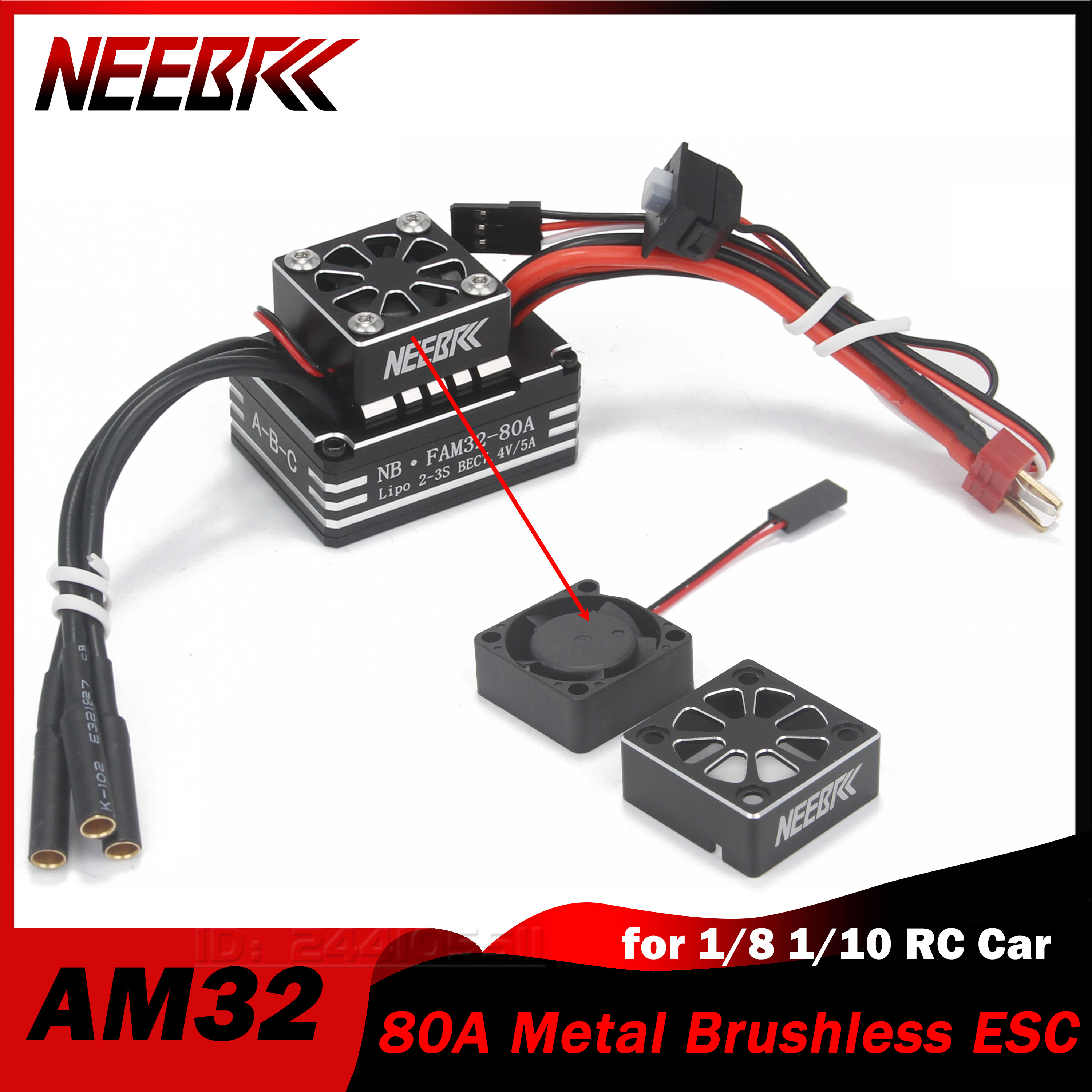 NEEBRC AM32 80A Brushless ESC  - Esc 4In1 Brushless recension och pris