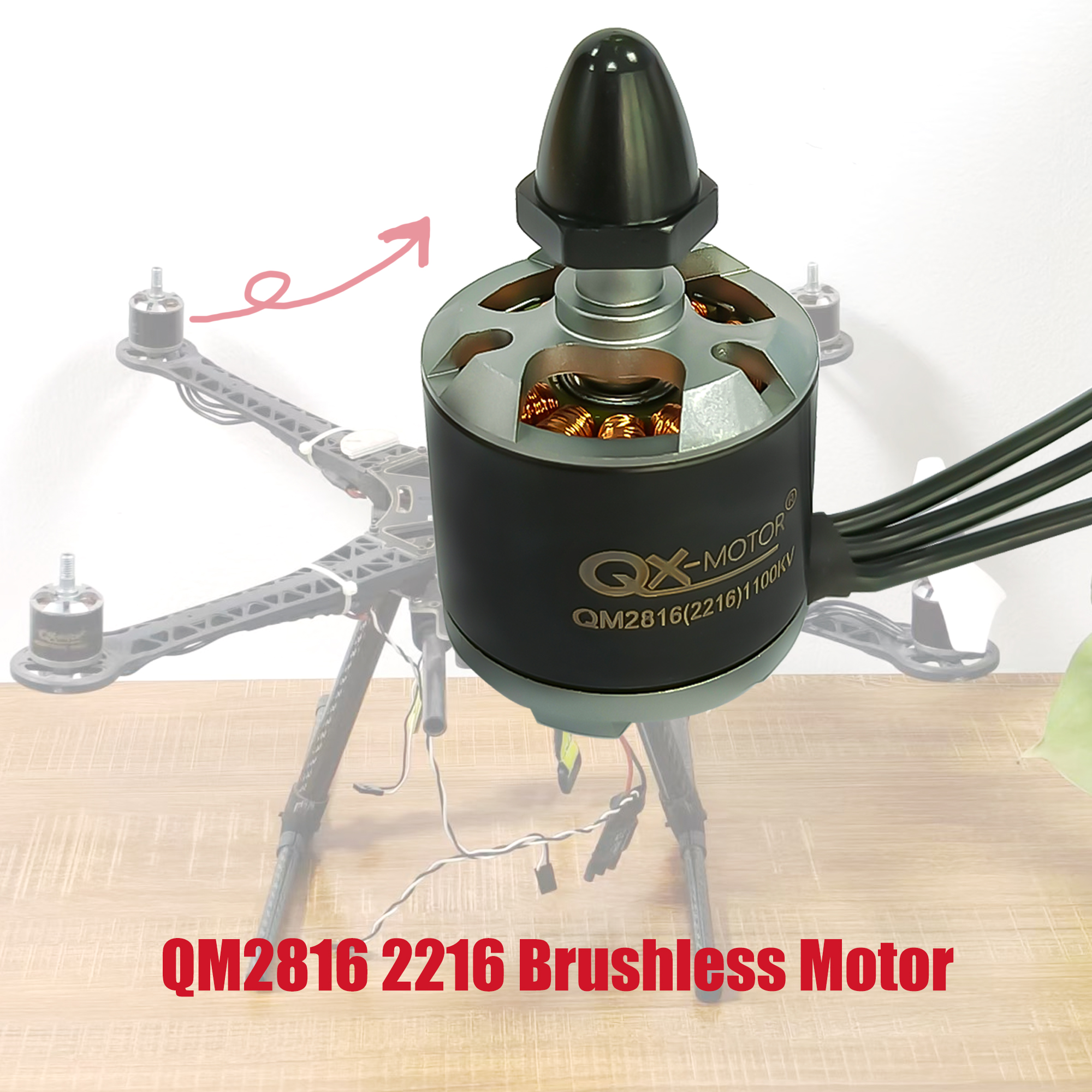 Brushless Motor QM2816 2216 4- - Esc 4In1 Brushless recension och pris