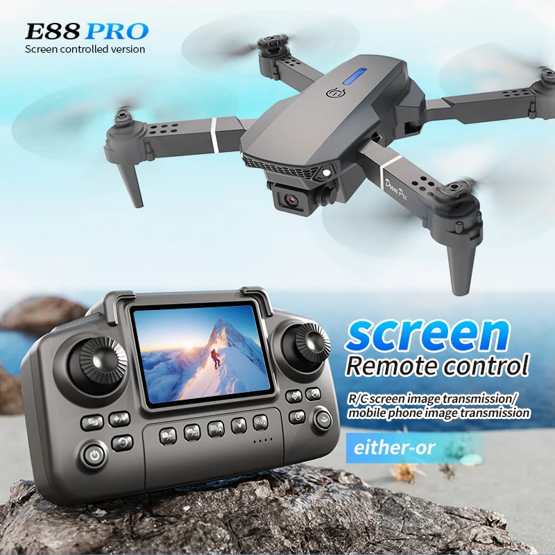 Professional E88 PRO Drone wit - Dron Rc Quadcopter recension och pris