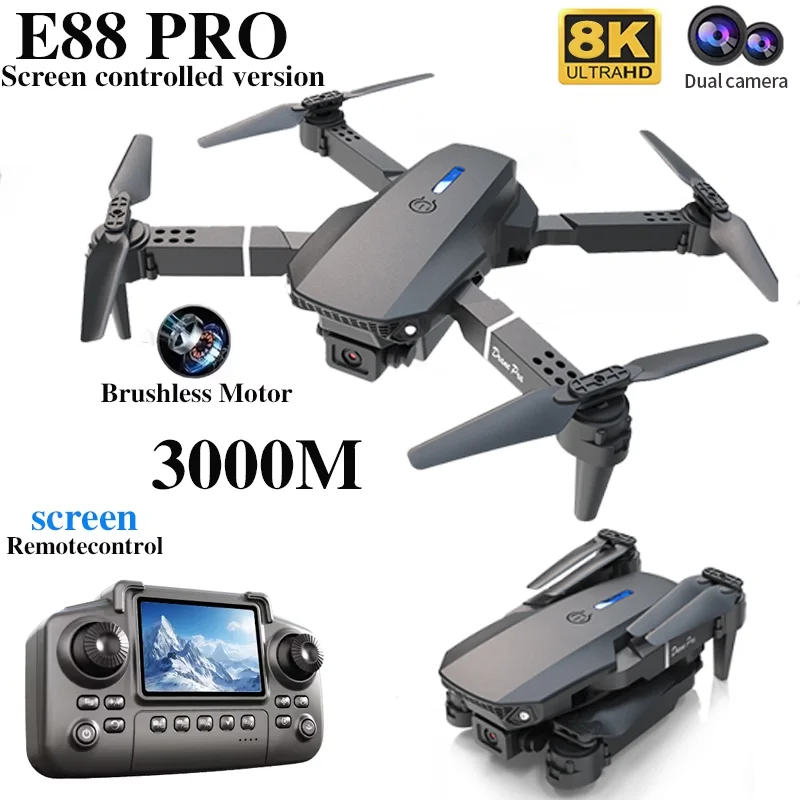 Professional E88 PRO Drone wit - Dron Rc Quadcopter recension och pris