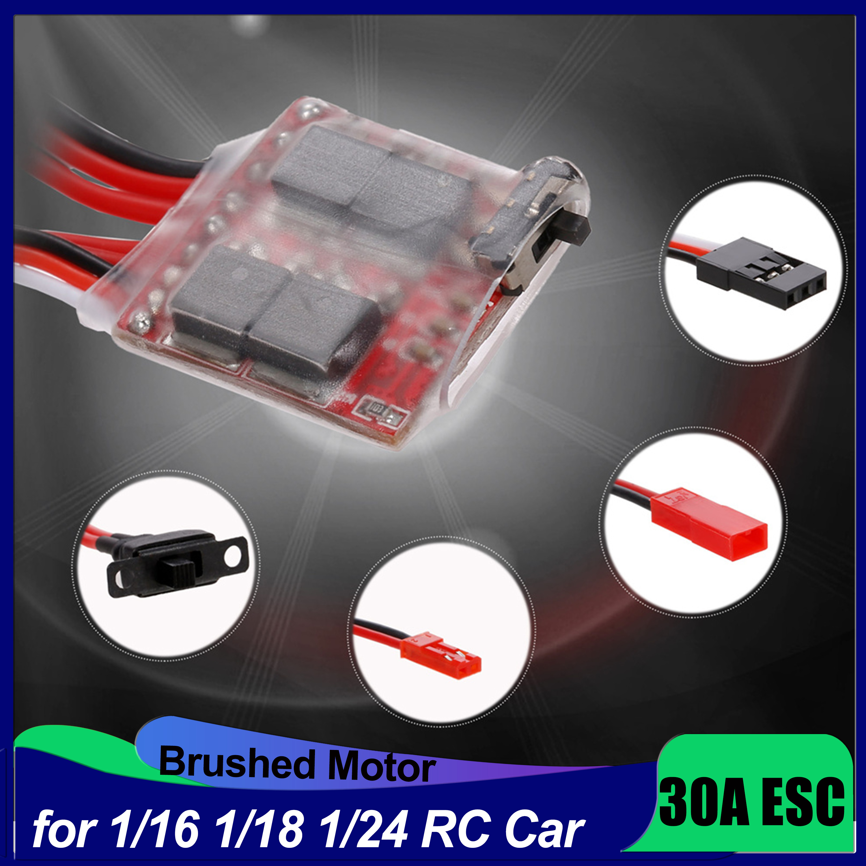 Mini RC Car 30A Brushed ESC Fo - Rc Boat recension och pris