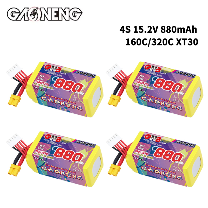 GNB 4S 880mAh 15.2V 160C/320C  - Drone Lipo Battery recension och pris