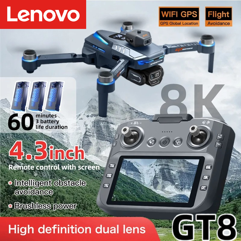 Lenovo GT8 Drone 8K Profession - Drone Rc Folding recension och pris