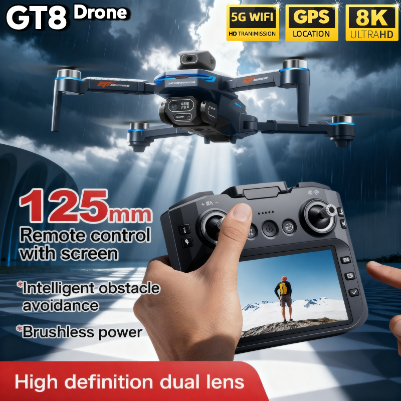 For Genuine GT8 Drone 4K Profe - Drone Rc Folding recension och pris