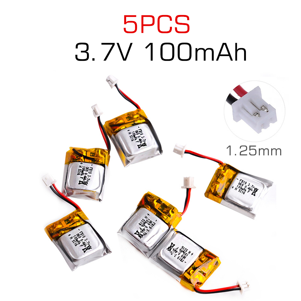 5 pcs 3.7V 100mAh Li-po Batter - Drone Keh Rc K11 Turbo recension och pris