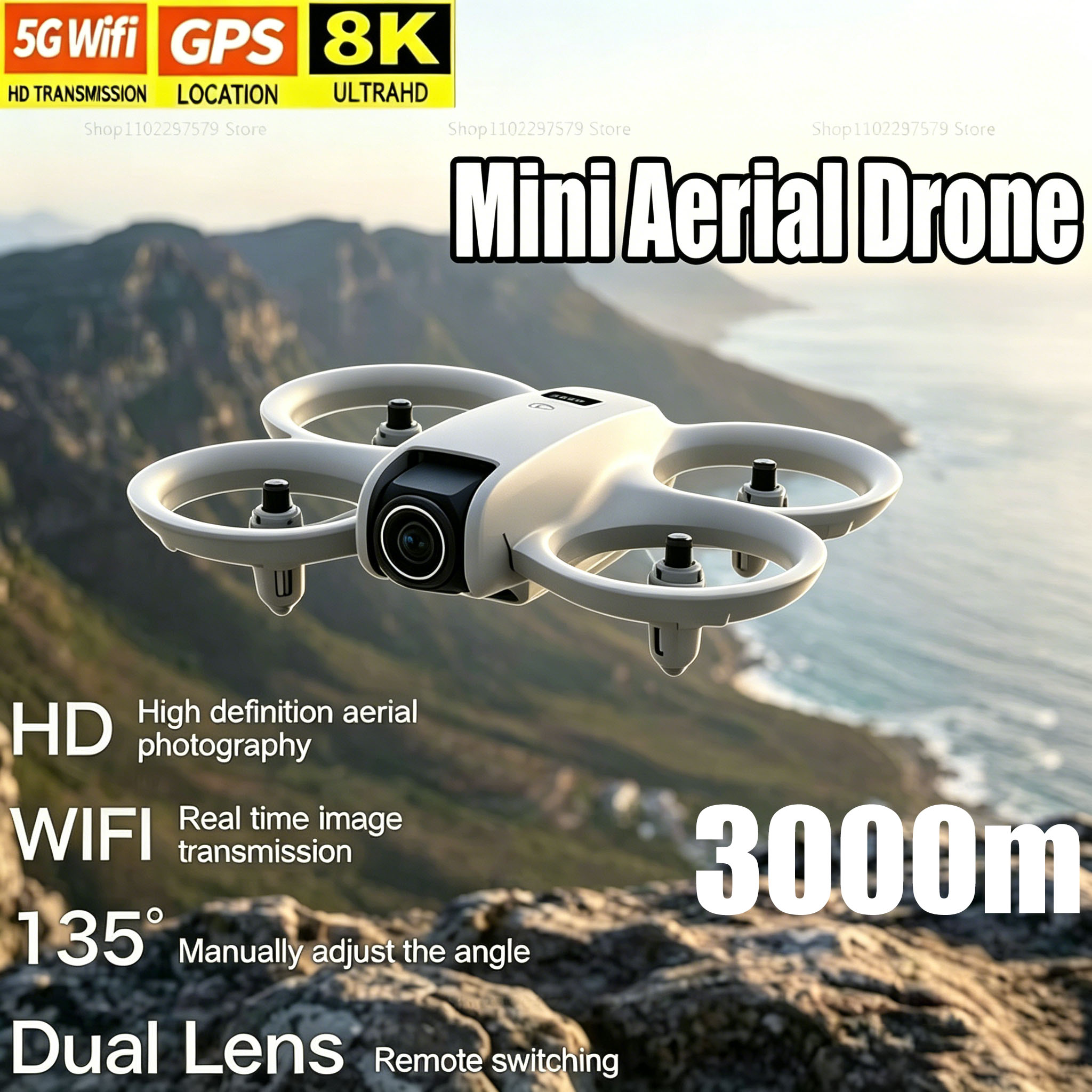 Mini Drone with 8K HD Camera F - Drone Without Rc recension och pris