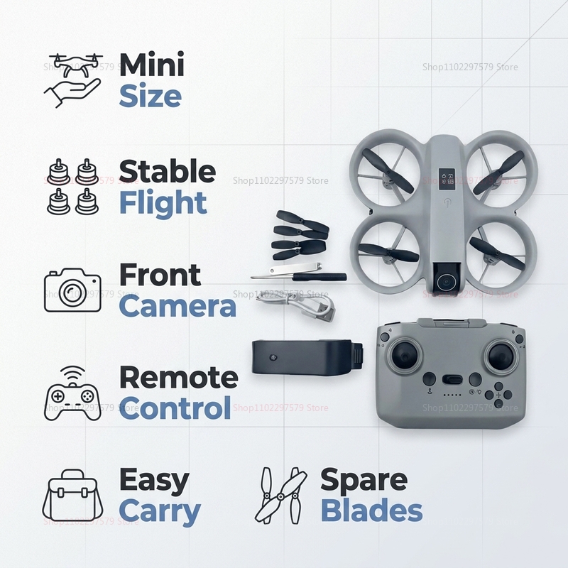 Mini Drone with 8K HD Camera F - Drone Without Rc recension och pris