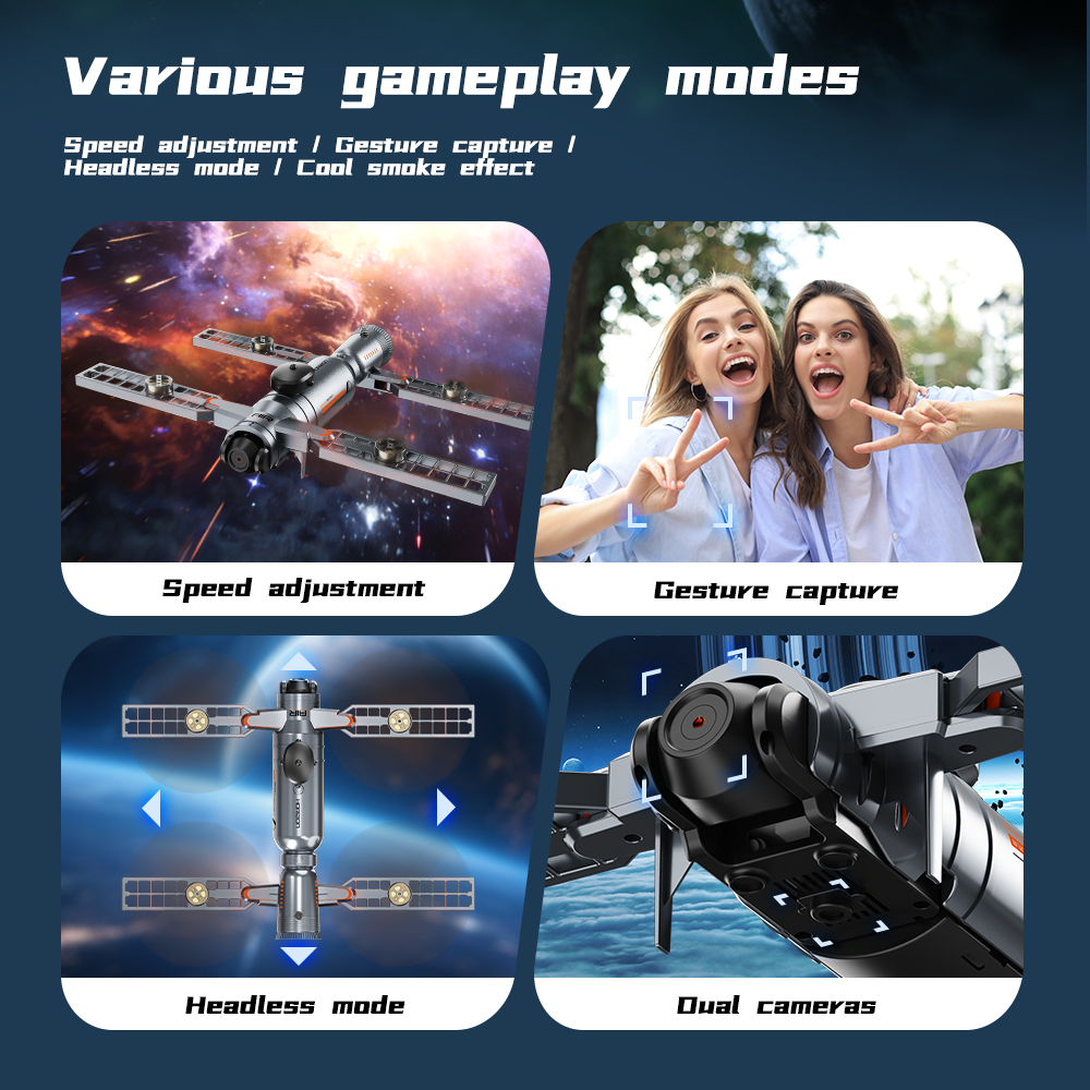 Tail Flame Effect Drone 8K Cam - Drone Rc Price recension och pris