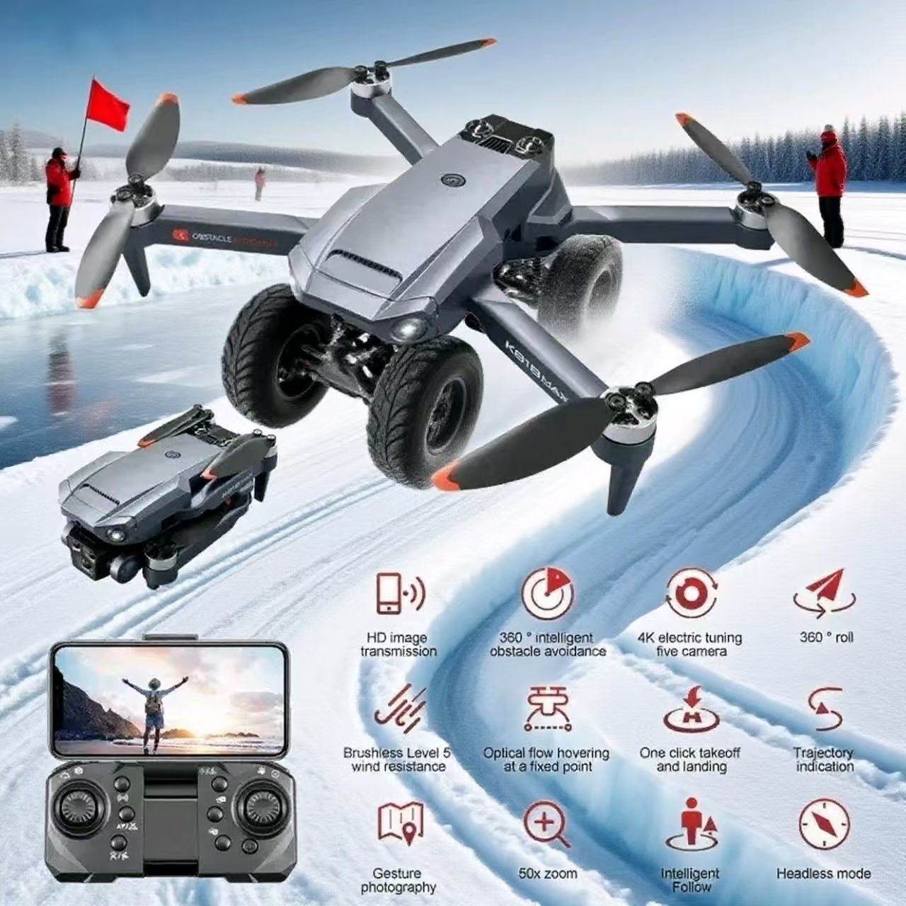 Pro 4K GPS Drone 3KM FPV RC Qu - Drone Rc Gps recension och pris