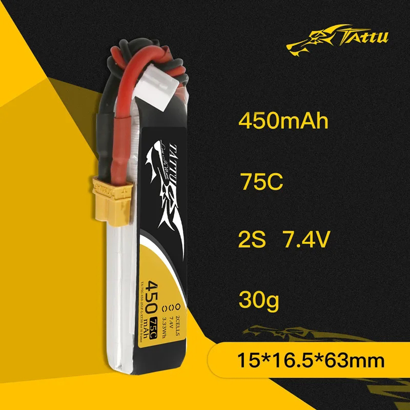 3Pcs NEW TATTU 450/500/550mAh  - Drone Rc Board recension och pris