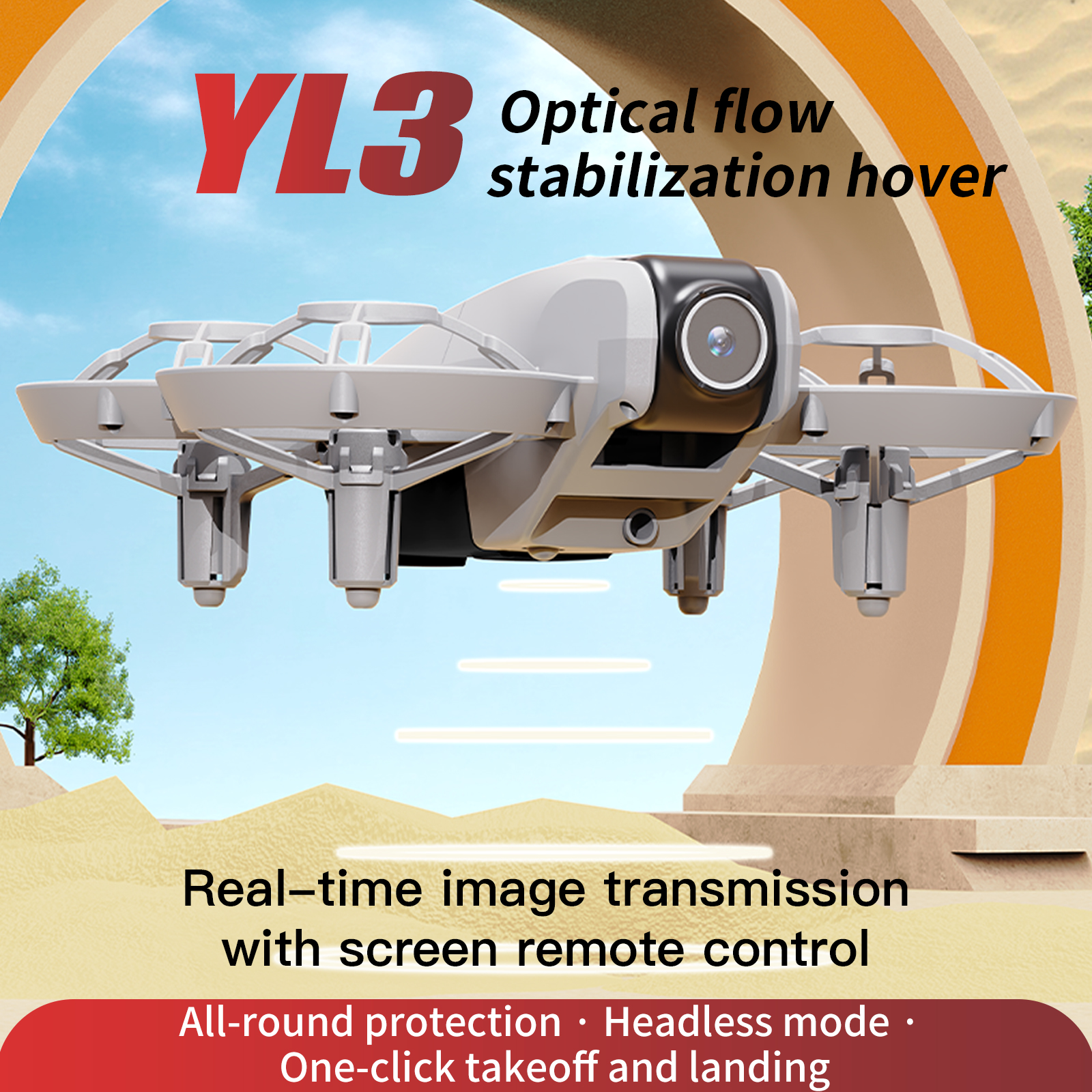 Optical Flow YT YL3 Mini Drone - Drone Rc Folding recension och pris
