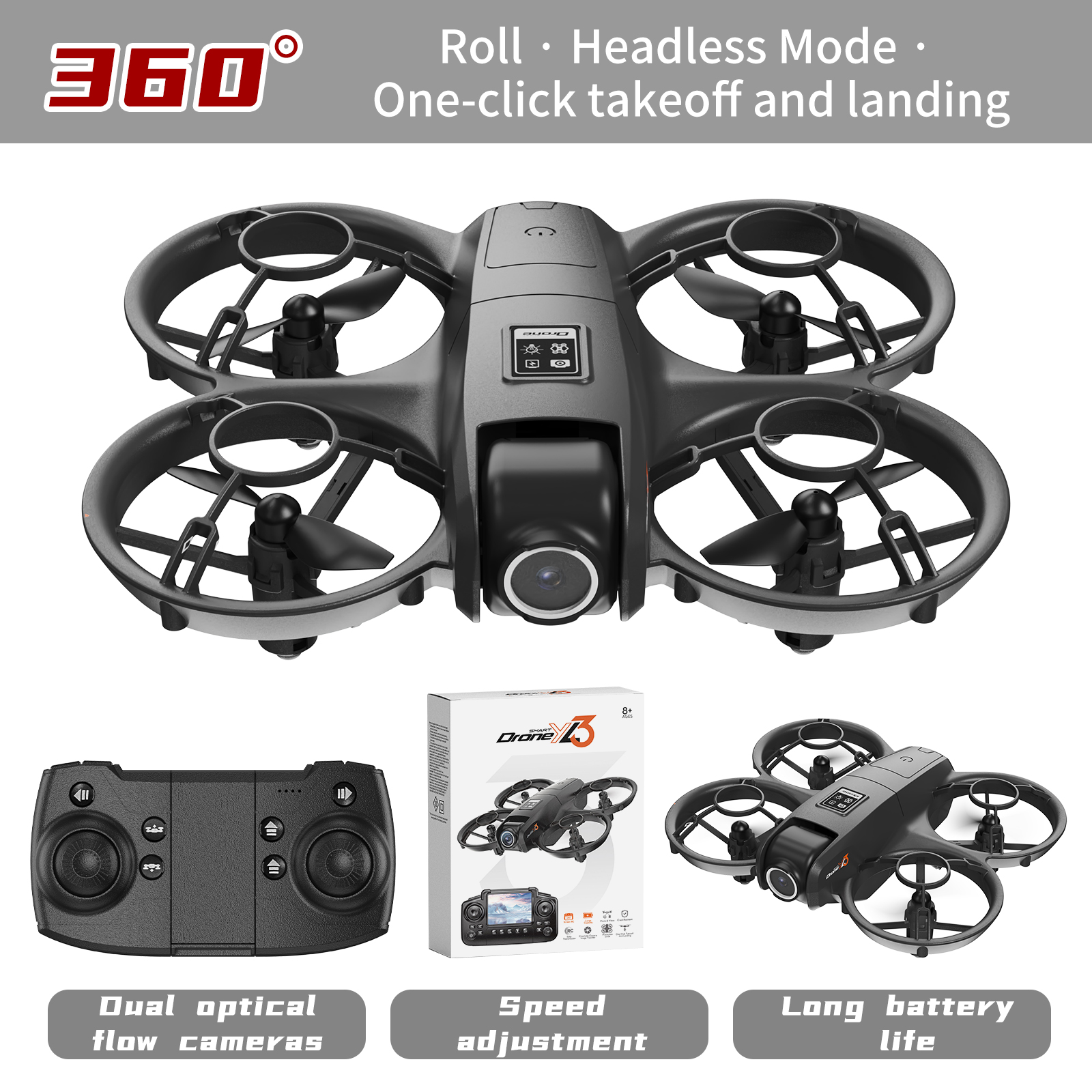 Optical Flow YT YL3 Mini Drone - Drone Rc Folding recension och pris