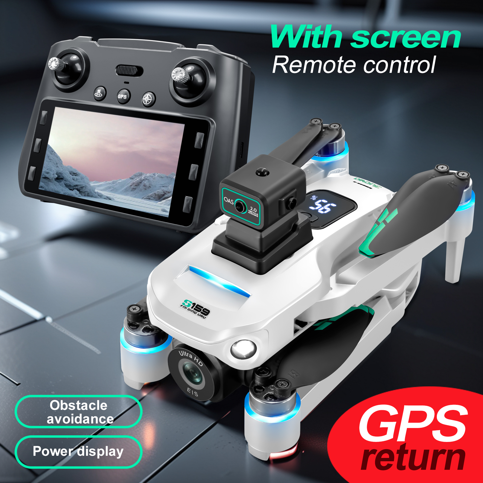 S159 GPS Drone 4K Profesional  - Dron Rc Quadcopter recension och pris