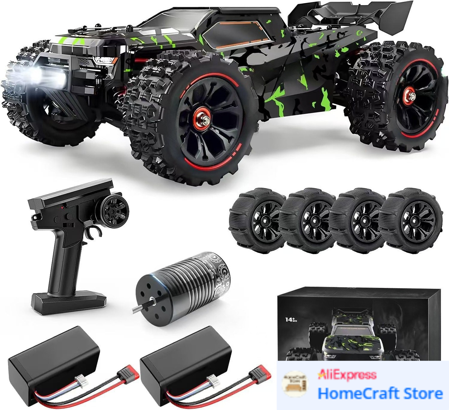 1/14 Brushless RC Cars for Adu - Drone Carrera Rc recension och pris